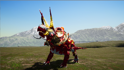 恐龙岛机械三角龙-植食防御型恐龙